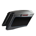 4" Saddlebags Fit For Harley Touring 2014-24 Gauntlet Gray Metallic/Vivid Black