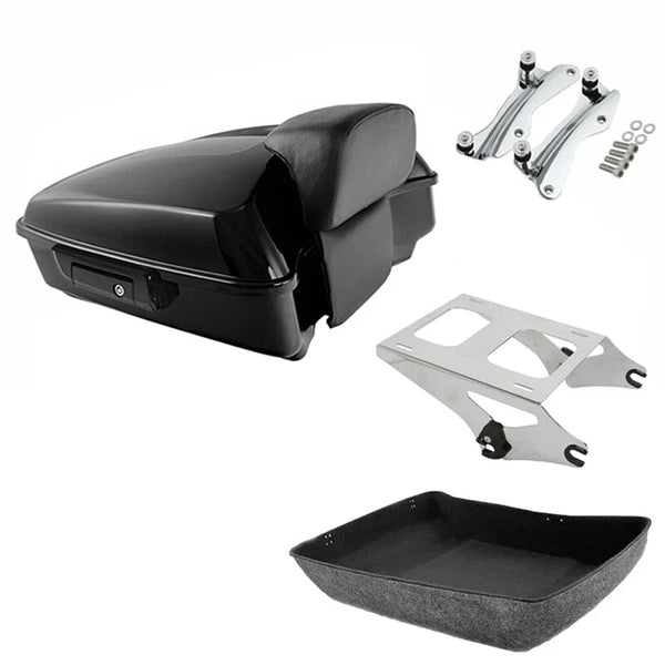 Chopped Trunk Backrest Mount Docking Fit For Harley Touring Road Glide 2014-2026
