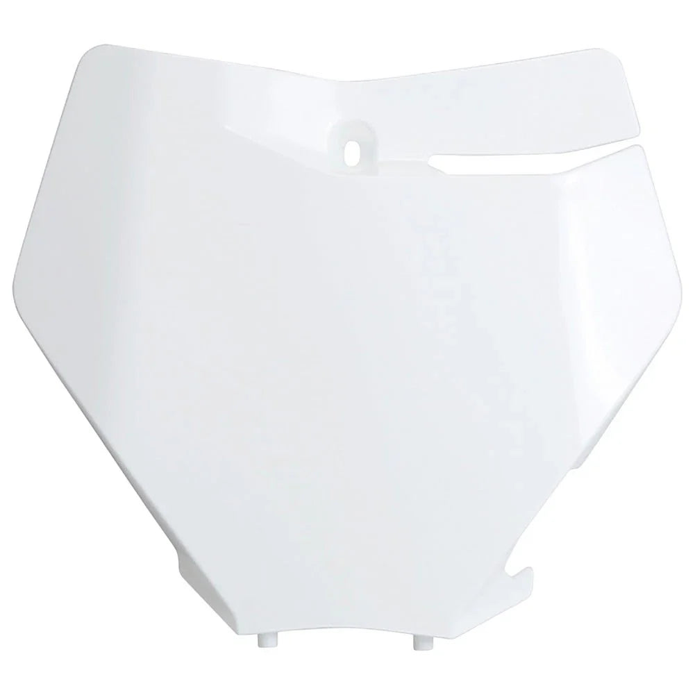 UFO Front Number Plate 2020 White For KTM 450 SX-F Factory Edition 2018-2021