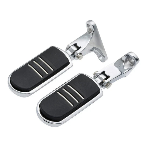 Chrome Passenger Footpeg Peg Mount Fit For Harley Touring Street Glide 1993-2025