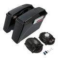Black Hard Saddlebags & 5x7" Speakers Fit For Harley Davidson Road Glide 94-13