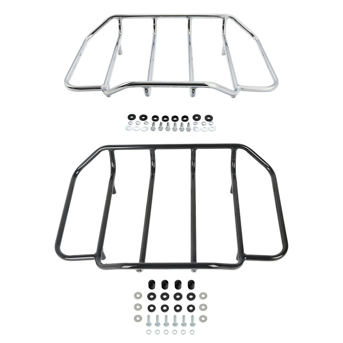 Chrome/Black Trunk Top Luggage Rack Fit For Harley Road Glide Touring 1984-2024