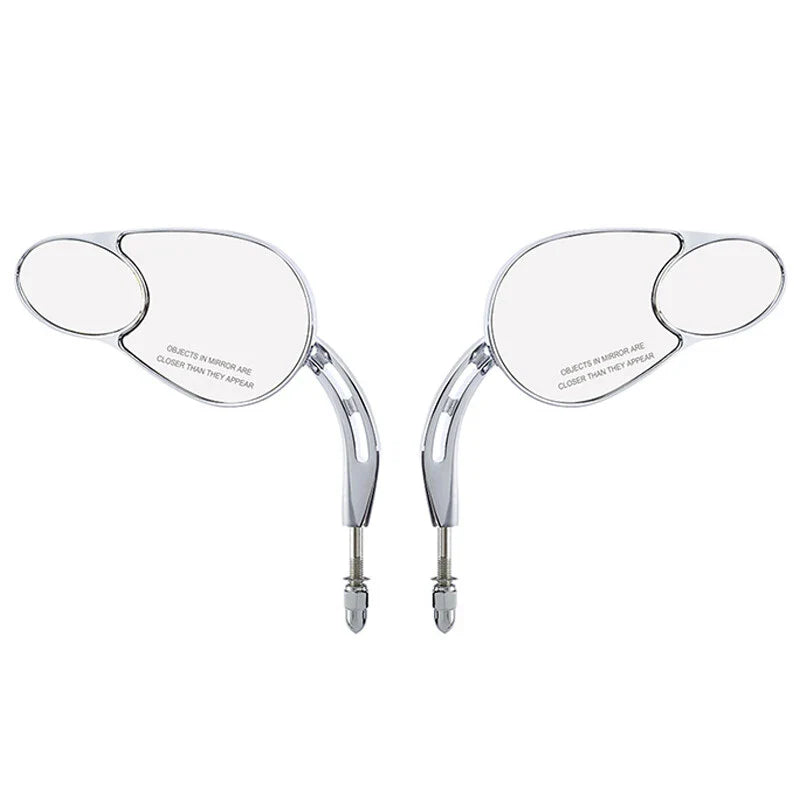 Chrome Rear View Mirrors Fit For Harley Road Glide Touring Sportster XL 1200 883