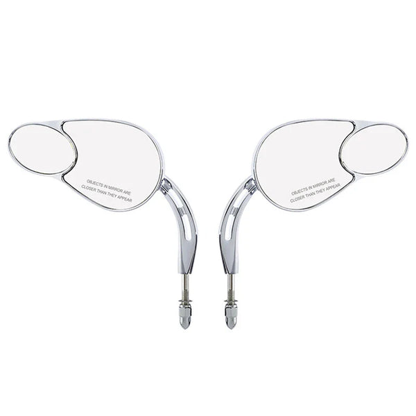 Chrome Rear View Mirrors Fit For Harley Road Glide Touring Sportster XL 1200 883