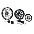 21" Front 18" Rear Wheel Rims Hub Belt Pulley Fit For Harley Touring 1997-2008