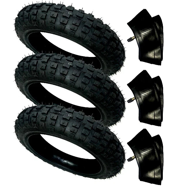HD 3) Tires And 3) Tubes Straight Stem Size 2.50-10 2.50X10 For Yamaha TTR50E