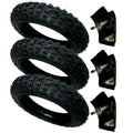 HD 3) Tires And 3) Tubes Straight Stem Size 2.50-10 2.50X10 For Yamaha TTR50E