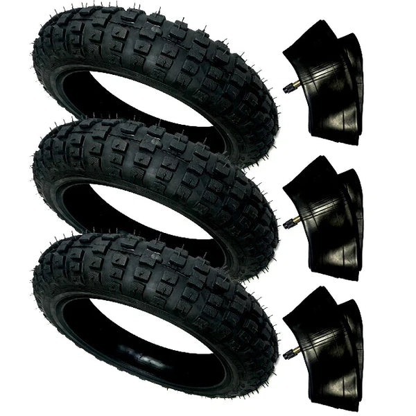 HD 3) Tires And 3) Tubes Straight Stem Size 2.50-10 2.50X10 For Yamaha TTR50E