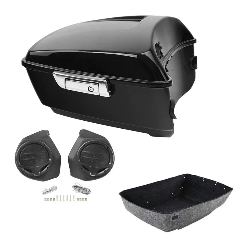Black King Trunk w/ Speakers Pods Fit For Harley Touring Electra Glide 2014-2026