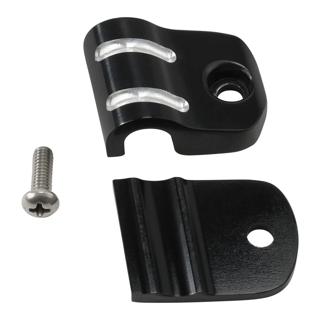 Black Aluminum Clutch Cable Clip Fit For Harley Fat Boy Deluxe Slim 2000-2017 17