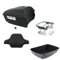 Matte King Trunk Backrest Pad Two-Up Mount Rack Fit For Harley Touring 1997-2008