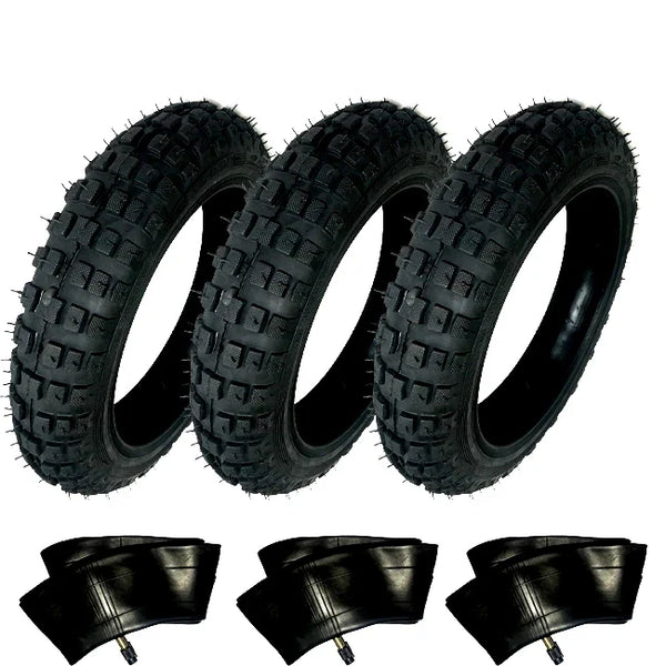 HD 3) Tires And 3) Tubes Straight Stem Size 2.50-10 2.50X10 For Honda XR50 10"