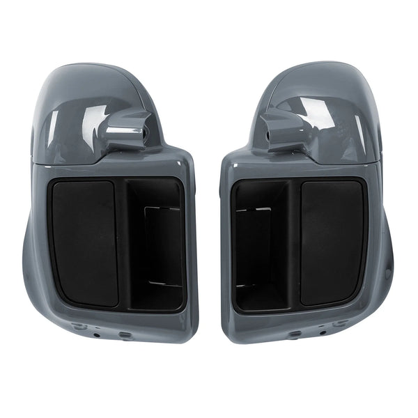 Lower Vented Fairings Speaker Pod Fit For Cvo Street Glide 2014-24 Gunship Gray