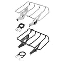 Chrome/Gloss Black Quick Release Luggage Rack Fit For Harley Road Glide 14-25
