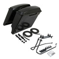 5" Stretched Hard Saddlebag & Bracket Fit For Harley Softail Deluxe Flstn 84-17