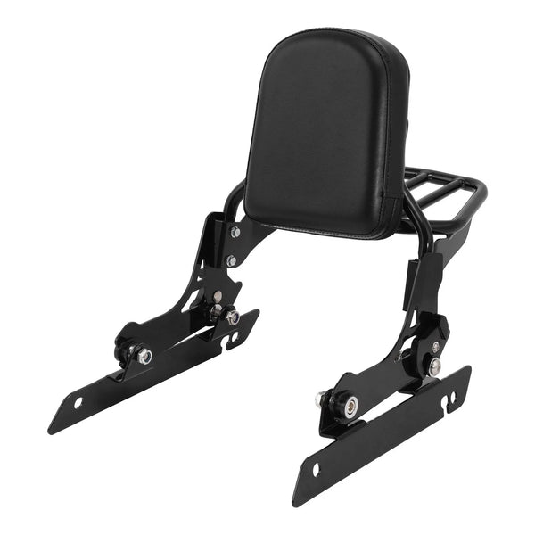 Sissy Bar Backrest Luggage Rack Fit For Harley Dyna Low Rider 2006-2009 14-2017
