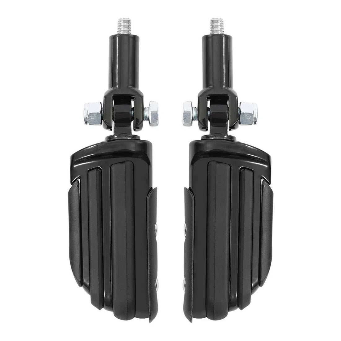 Black Passenger Footpeg Footrest Support Mount Fit For Harley Softail 2000-2006