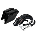 5" Stretched Saddlebags Speaker Lid & Rear Fender Fit For Harley Touring 09-2013