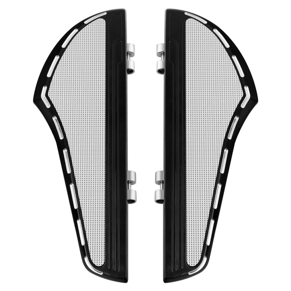 Fit For Harley Street Road Glide King 00-25 Black Driver Footboard Floorboards