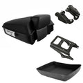 Chopped Trunk Backrest Pad Mount Rack Docking Kit Fit For Harley Touring 09-13