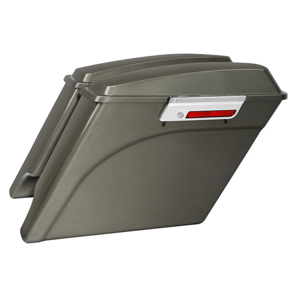 5" Stretched Extended Hard Saddlebags Fit For Harley Road King Glide 1993-2013