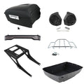 King Trunk Speakers LED Light Mount Rack Fit For Harley Fatboy 2008-2017