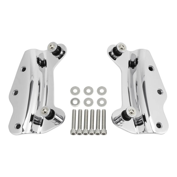 4 Point Docking Hardware Kit Fit For Harley Road Street Glide 2009-2013 Chrome