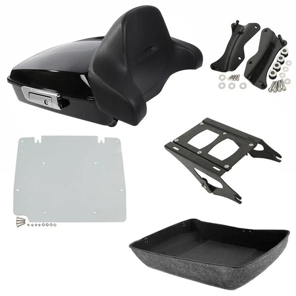Chopped Trunk Pad Mount Plate Docking Fit For Harley Road Street Glide 2014-2026