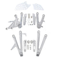 Rider Driver & Passenger Footrests Peg Bracket Fit For Honda CBR1000RR 2004-2007