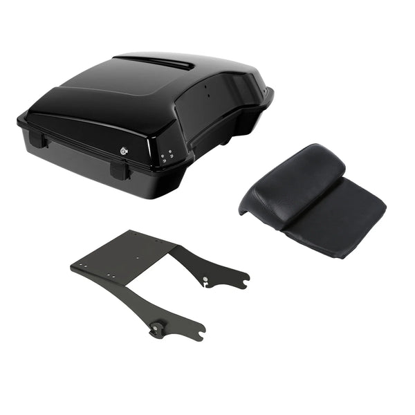 Razor Trunk Backrest Pad Mount Rack Fit For Harley Touring Glide 1997-2008