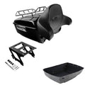 King Trunk Backrest Rack Solo Mount Fit For Harley Softail Slim 2018-2025