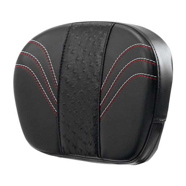 Black Passenger Sissy Bar Backrest Pad Fit For Harley Electra Road Street Glide