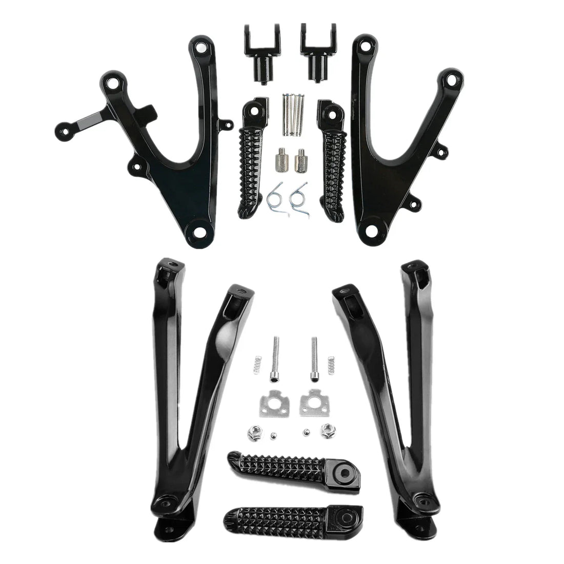 Driver Passenger Footpegs Footrests Bracket Fit For Yamaha Yzf R1 2004-2006