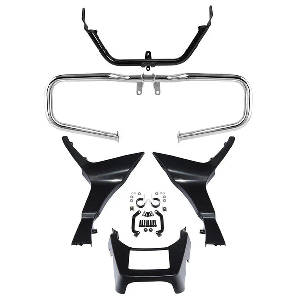 Chopped Engine Guard Fairings Chin Spoilers Fit For Harley Road Glide 2017-2024
