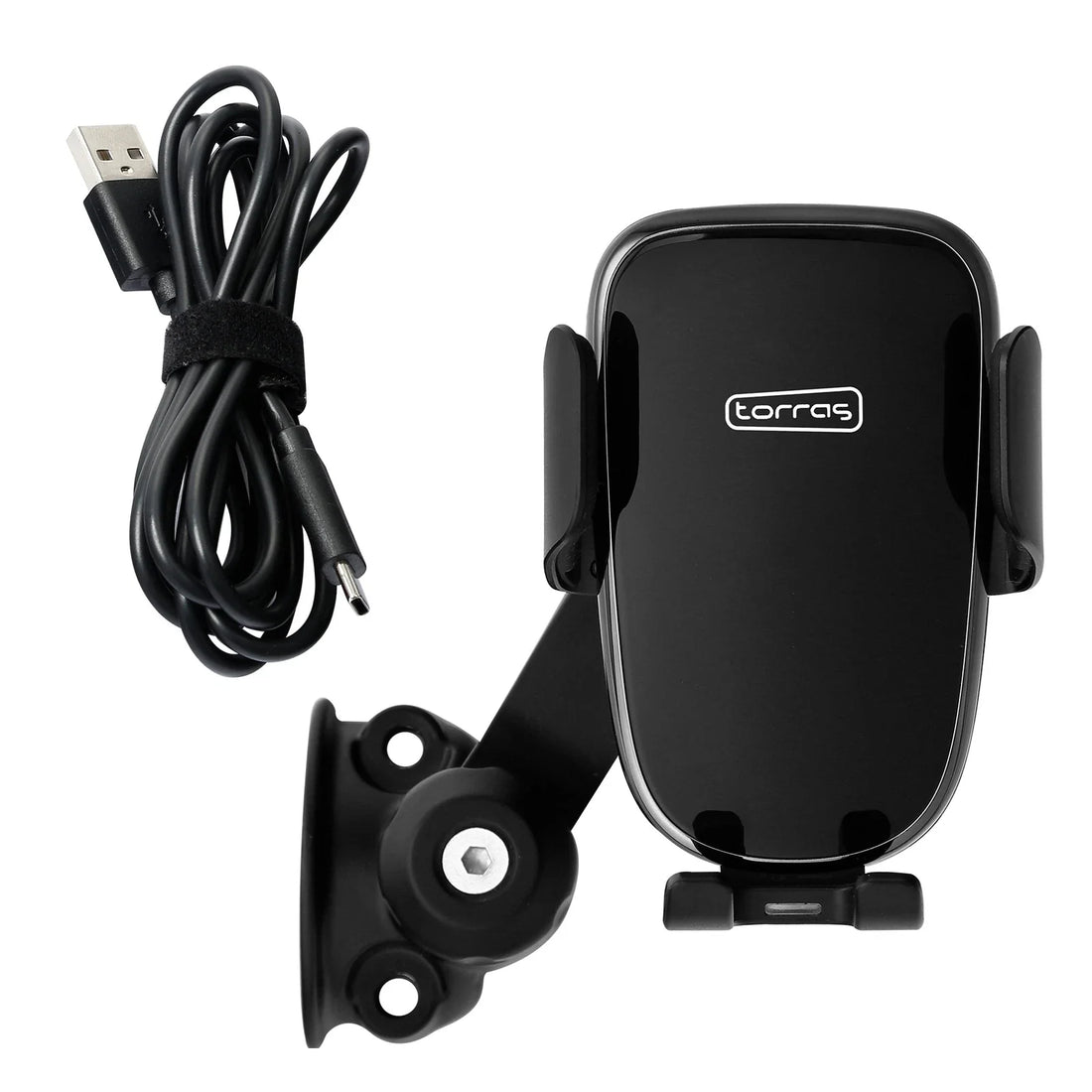 Phone Holder Automatic Clamping Charger Fit For Harley 1'' Handlebar Touring XL