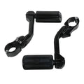 1.25" Adjustable Highway Long Angled Foot Pegs Mount Fit For Harley Road Glide