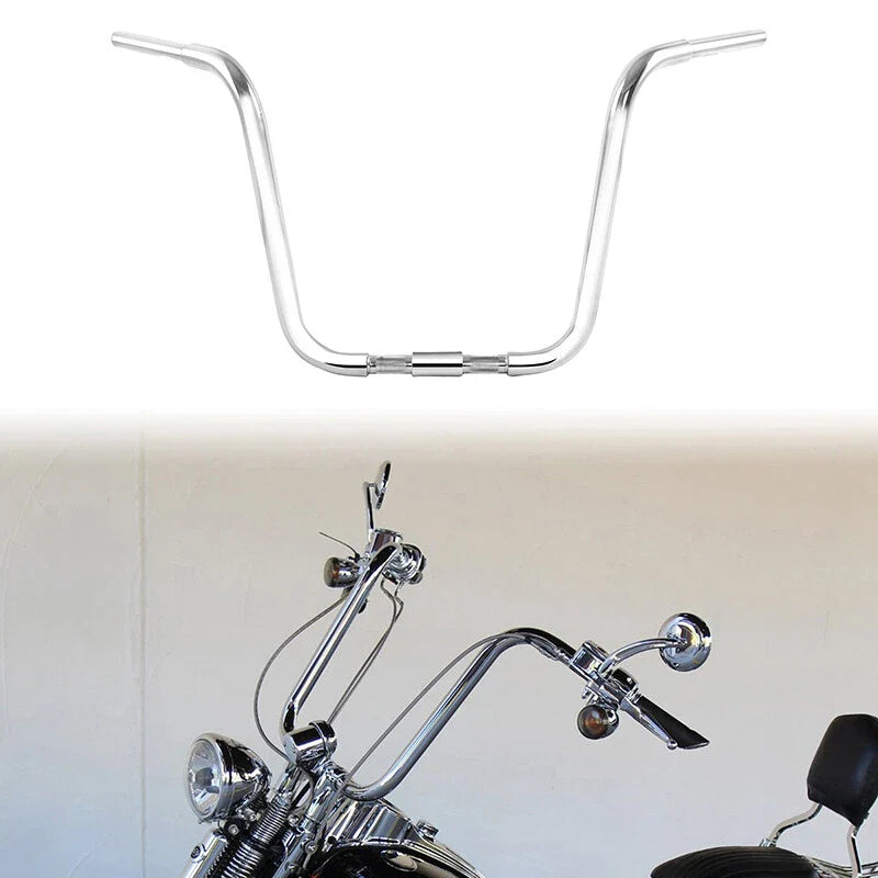 Chrome 18" Rise Ape Hanger 1.25" Fat Handlebar Fit For Harley Springers US