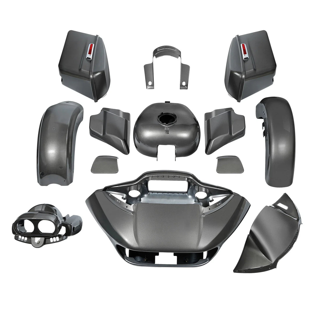 Fairing Body Paint Set Fit For Harley Road Glide 2015-2024 2023 Industrial Gray