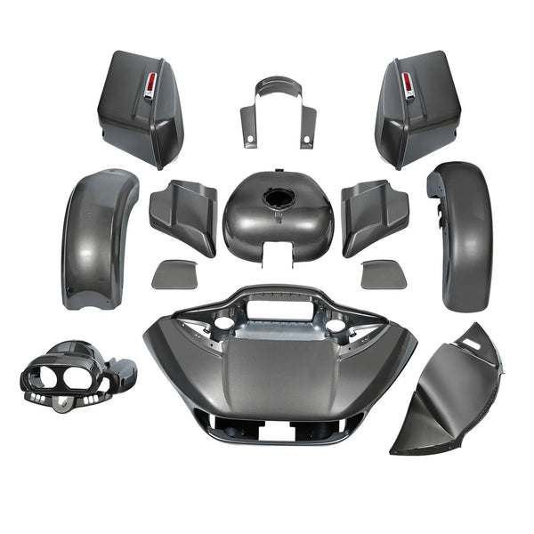 Fairing Body Paint Set Fit For Harley Road Glide 2015-2024 2023 Industrial Gray