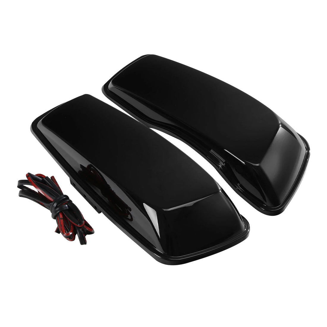 Hard Saddlebag Lids Fit For Harley Touring Electra Road Glide 14-24 Vivid Black