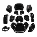 Vivid Black Fairing Body Paint Set Fit For Harley Road Glide Limited 2015-2024