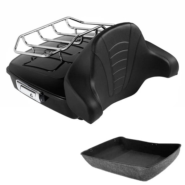 Chopped Trunk Pad Top Rack Fit For Harley Touring Electra Street Glide 2014-2026