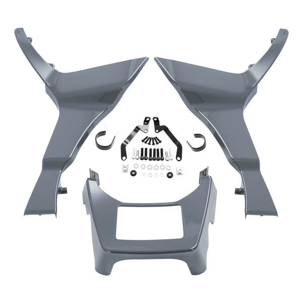 Fairing Extended Chin Spoilers Fit For Harley Road Glide 2017-2023 Gunship Gray