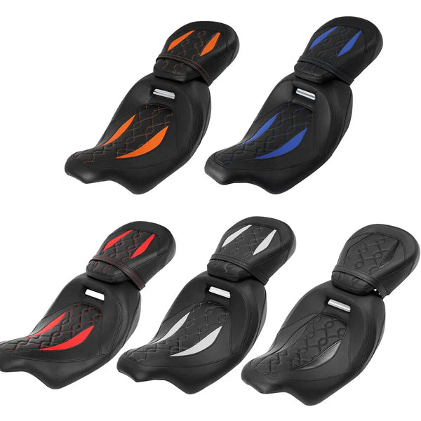 Passenger & Driver Seat Fit For Harley Touring Cvo Road King Street Glide 09-23
