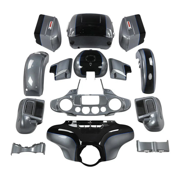 Fairings Fit For Harley Electra Glide 2014-24 Gauntlet Gray Metallic/Vivid Black