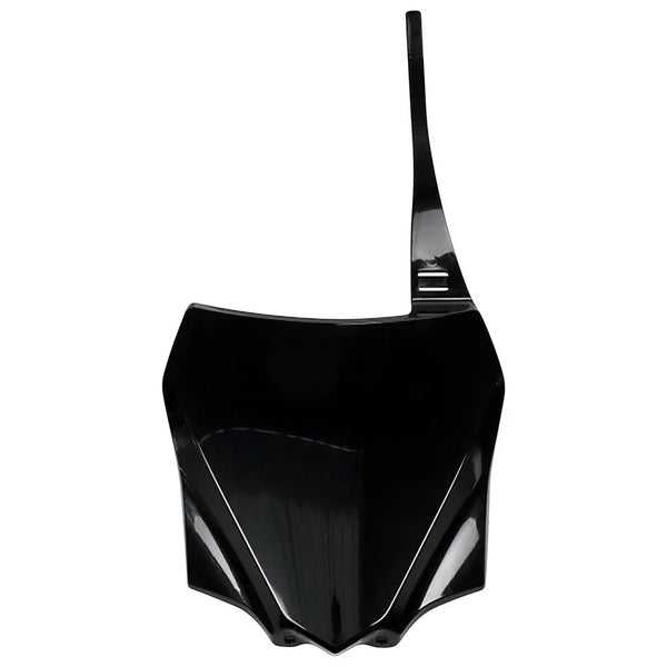 UFO Front Number Plate Black For Kawasaki KX112 2022-2025