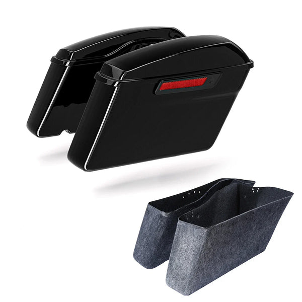 Painted Black Saddlebag Saddle Bag Fit For Harley Touring Flht Flhr Flhx 14-2024