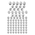 76 X Chrome Bolt Topper Caps Cover For Harley Twin Cam Dyna 1991-2013 1997 2012