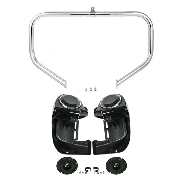Fairing Lowers Speakers & Engine Guard Fit For Harley Touring Road Glide 2009-13