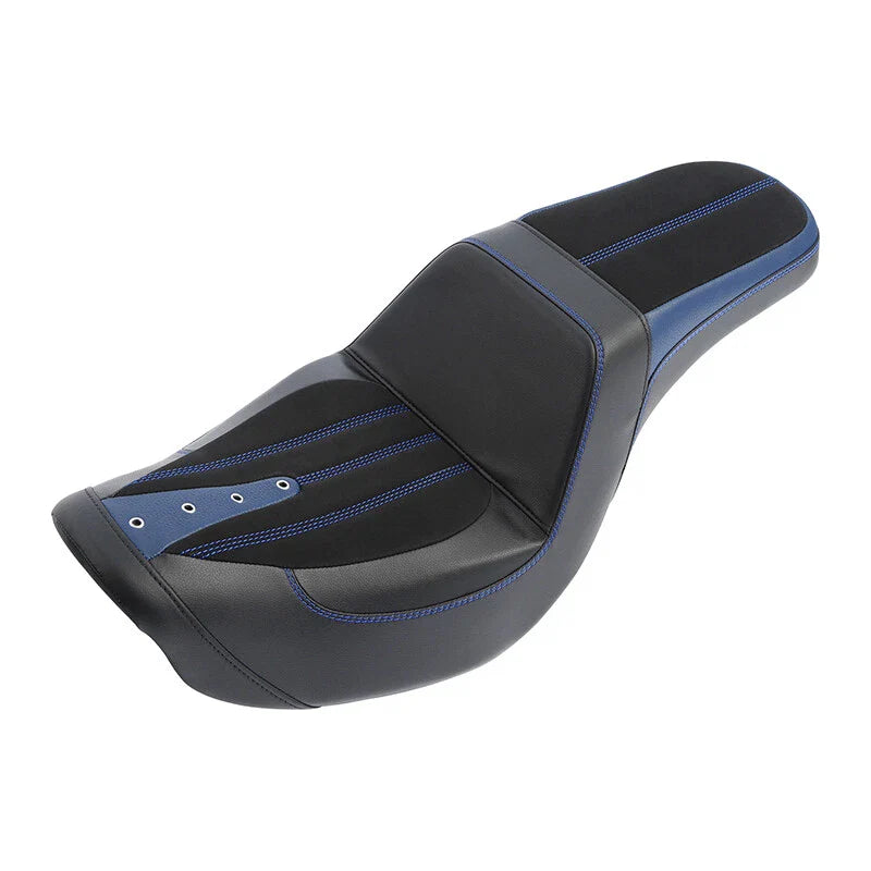 Two-Up Driver Passenger Seat Fit For Harley Dyna Low Rider Wide Glide 2006-2017